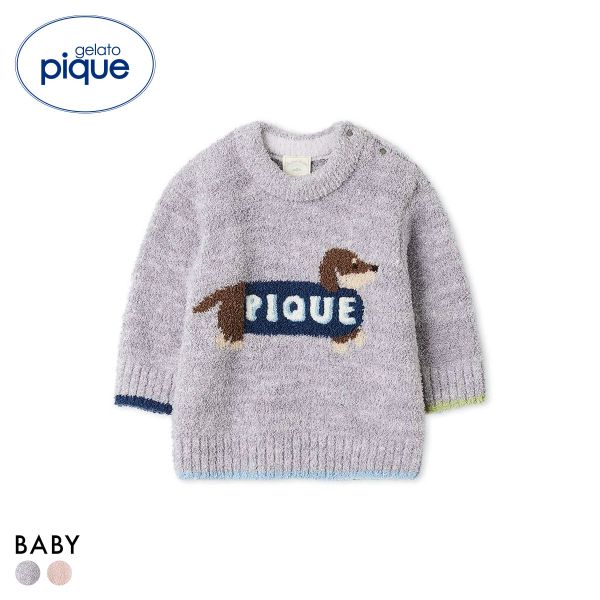 ジェラートピケ キッズアンドベイビー ベビー ベビモコダックスフンドジャガードプルオーバー ジェラピケ gelato pique Kids＆Baby BABY