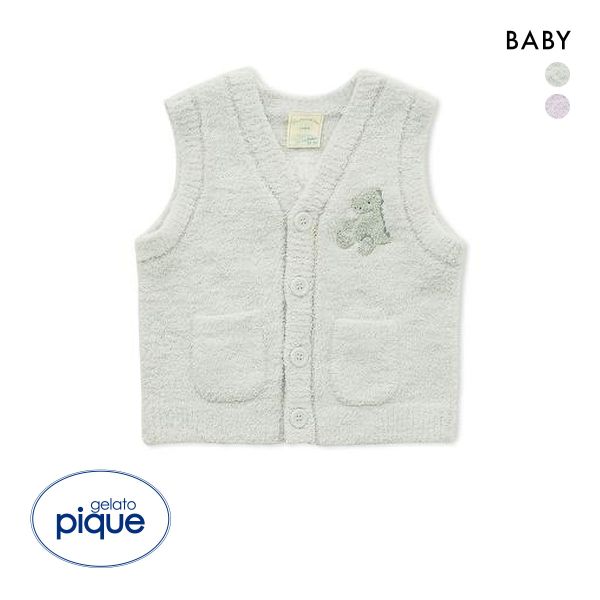 ジェラートピケ キッズアンドベイビー ベビー パウダーアニマルベスト ジェラピケ ルームウェア gelato pique Kids＆Baby BABY