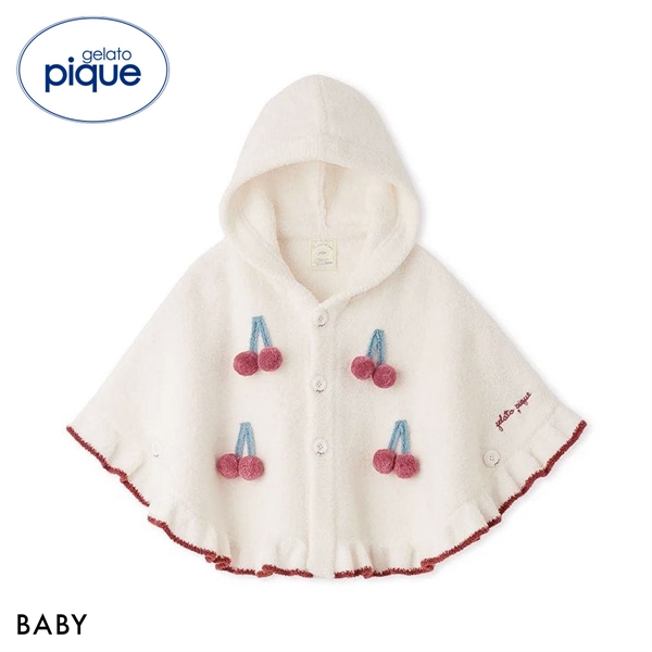 ジェラートピケ キッズアンドベイビー ベビー エアリーモコチェリーポンチョ ジェラピケ gelato pique Kids＆Baby BABY