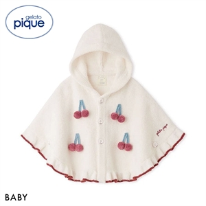 ジェラートピケ キッズアンドベイビー ベビー エアリーモコチェリーポンチョ ジェラピケ gelato pique Kids＆Baby BABY