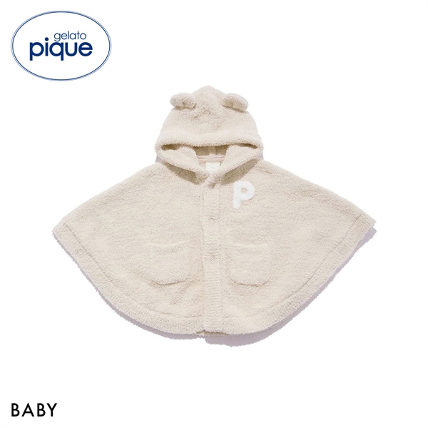 ジェラートピケ キッズアンドベイビー ベビー パウダーベアポンチョ ジェラピケ gelato pique Kids＆Baby BABY