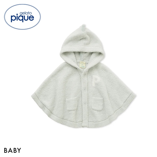 ジェラートピケ キッズアンドベイビー ベビー パウダーアニマルポンチョ うさぎ ジェラピケ ルームウェア gelato pique Kids＆Baby BABY