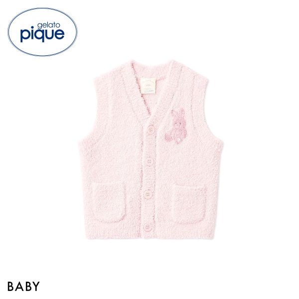 ジェラートピケ キッズアンドベイビー ベビー パウダーアニマルベスト うさぎ ジェラピケ gelato pique Kids＆Baby BABY