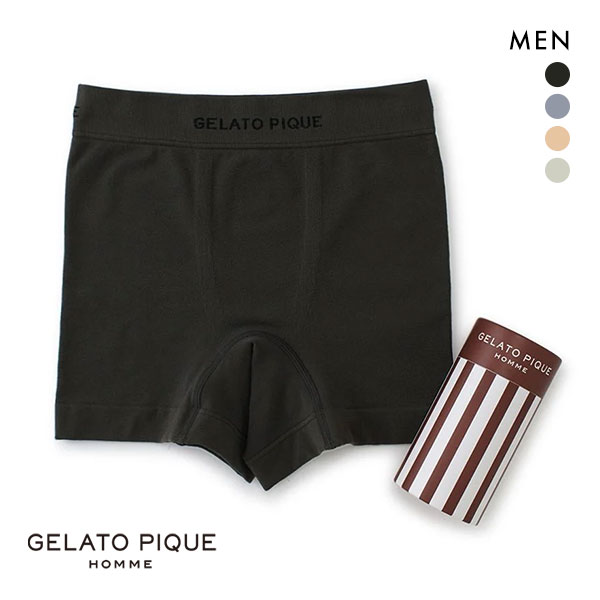 ジェラートピケ オム GELATO PIQUE メンズ 【HOMME】FREE SIZEボクサーパンツ ジェラピケ ボクサーパンツ 前とじ