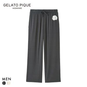ジェラートピケ オム メンズ レーヨンジェラートプリントロングパンツ ジェラピケ ルームウェア gelato pique HOMME