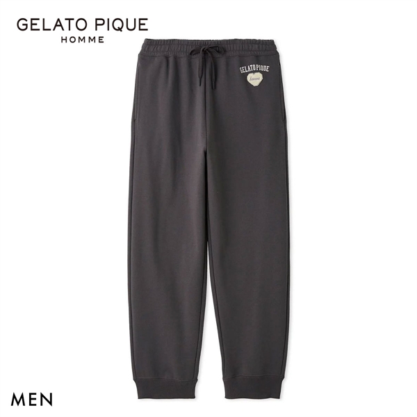 ジェラートピケ オム メンズ 抗菌防臭 ハートロゴ裏毛ロングパンツ ジェラピケ ルームウェア GELATO PIQUE HOMME