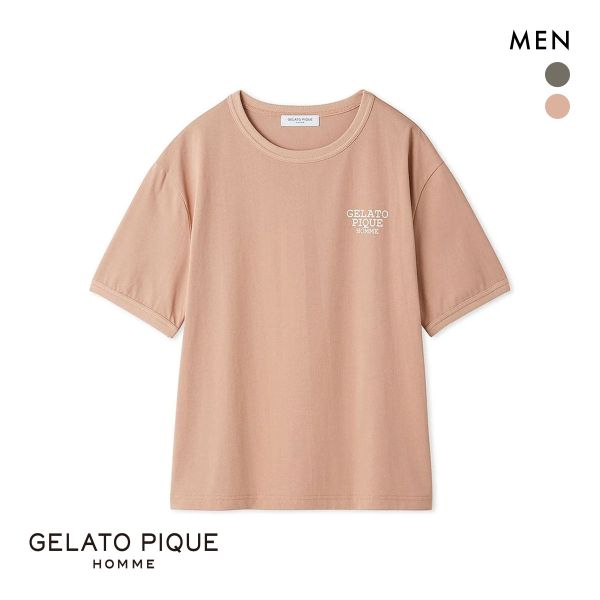 ジェラートピケ オム メンズ 接触冷感GIZAコットンTシャツ ジェラピケ パジャマ ルームウェア GELATO PIQUE HOMME