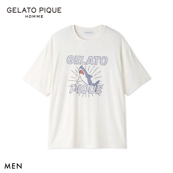 ジェラートピケ オム メンズ 接触冷感 レーヨンシャークTシャツ ジェラピケ パジャマ GELATO PIQUE HOMME