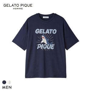 ジェラートピケ オム メンズ 接触冷感 レーヨンシャークTシャツ ジェラピケ パジャマ GELATO PIQUE HOMME