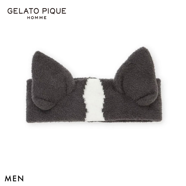 ジェラートピケ オム メンズ エアリーモコドッグヘアバンド ジェラピケ パジャマ ルームウェア GELATO PIQUE HOMME