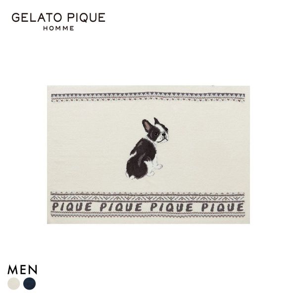 ジェラートピケ オム メンズ パウダーノルディック DOGジャガードブランケット ジェラピケ ルームウェア gelato pique HOMME