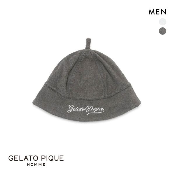 ジェラートピケ オム メンズ パイルロゴ刺繍セーラーハット gelato pique HOMME