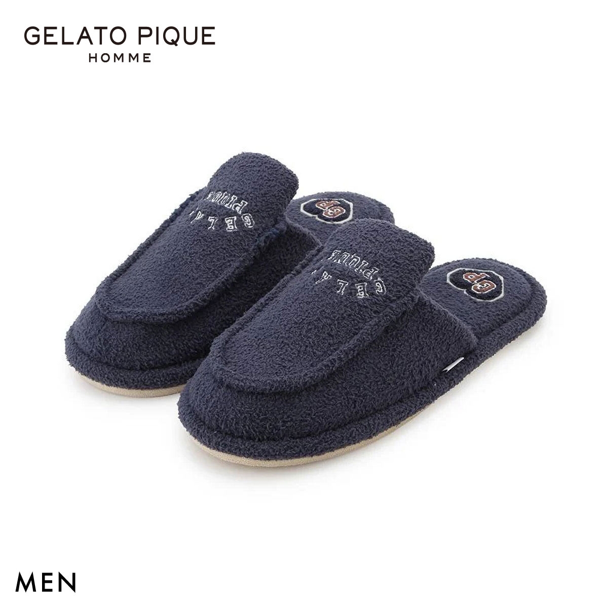ジェラートピケ オム メンズ エアリーモコローファー風ルームシューズ ジェラピケ スリッパ ルームシューズ GELATO PIQUE HOMME