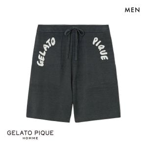 ジェラートピケ オム メンズ エアモコピケロゴジャガードハーフパンツ ジェラピケ パジャマ ルームウェア gelato pique HOMME