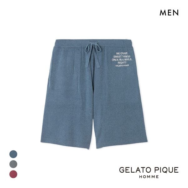 ジェラートピケ オム メンズ スムーズィーliteカレッジハーフパンツ ジェラピケ パジャマ ルームウェア gelato pique HOMME