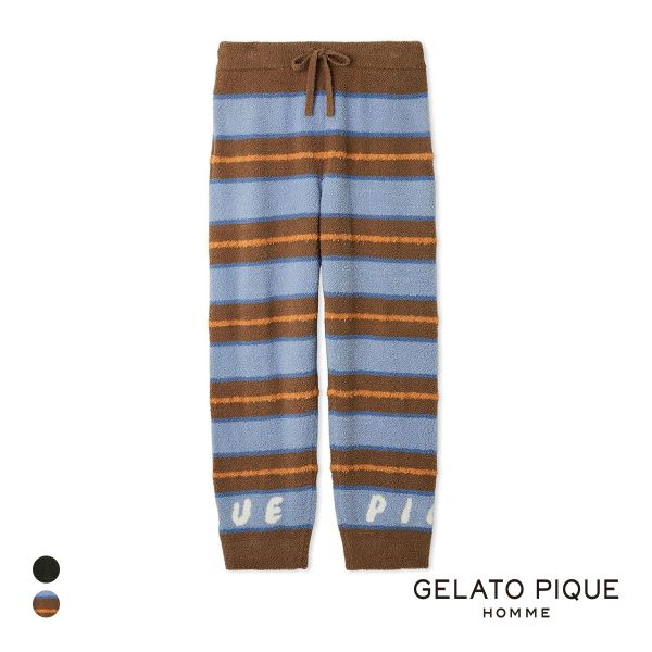 ジェラートピケ オム メンズ ベビモコピケロゴジャガードロングパンツ ジェラピケ パジャマ ルームウェア gelato pique HOMME