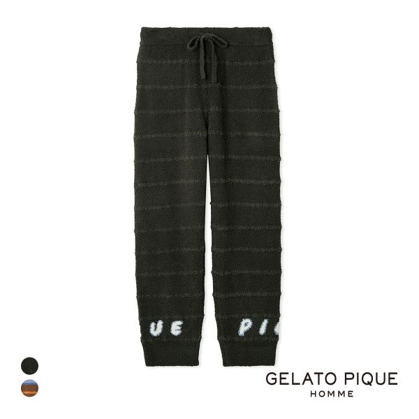 ジェラートピケ オム メンズ ベビモコピケロゴジャガードロングパンツ ジェラピケ パジャマ ルームウェア gelato pique HOMME ジェラートピケ オム メンズ ベビモコピケロゴジャガードロングパンツ ジェラピケ パジャマ ルームウェア gelato pique HOMME