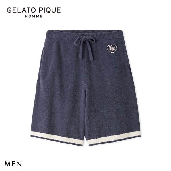 ジェラートピケ オム メンズ エアリーモコカレッジハーフパンツ ジェラピケ パジャマ ルームウェア gelato pique HOMME