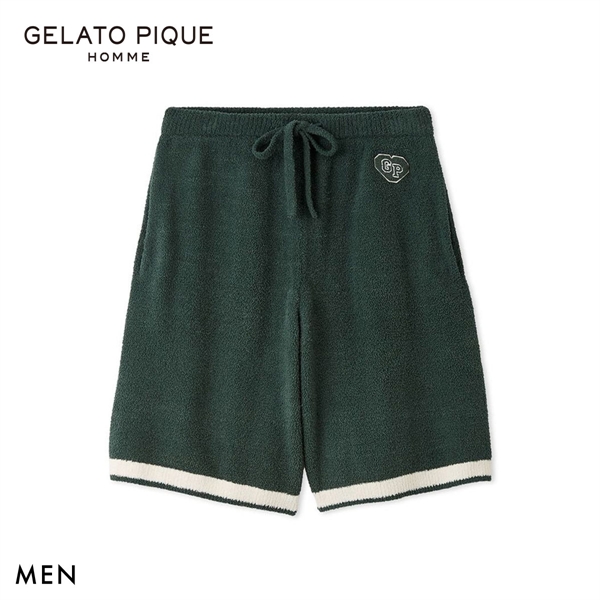 ジェラートピケ オム メンズ エアリーモコカレッジハーフパンツ ジェラピケ パジャマ ルームウェア gelato pique HOMME