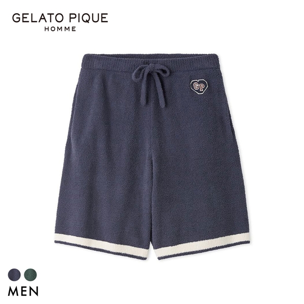 ジェラートピケ オム メンズ エアリーモコカレッジハーフパンツ ジェラピケ パジャマ ルームウェア gelato pique HOMME