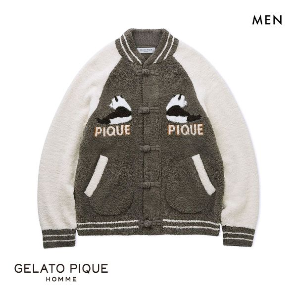 20%OFF ジェラートピケ オム メンズ パウダーパンダジャガードブルゾン ジェラピケ パジャマ ルームウェア gelato pique HOMME 20%OFF ジェラートピケ オム メンズ パウダーパンダジャガードブルゾン ジェラピケ パジャマ ルームウェア gelato pique HOMME