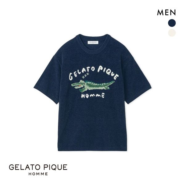 30%OFF ジェラートピケ オム メンズ エアリーモコ ワニジャガードプルオーバー ジェラピケ パジャマ ルームウェア gelato pique HOMME 30%OFF ジェラートピケ オム メンズ エアリーモコ ワニジャガードプルオーバー ジェラピケ パジャマ ルームウェア gelato pique HOMME