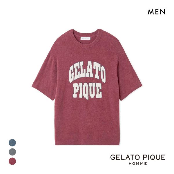 ジェラートピケ オム メンズ スムーズィーliteカレッジプルオーバー ジェラピケ パジャマ ルームウェア gelato pique HOMME
