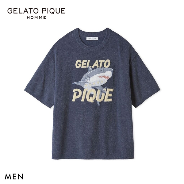 ジェラートピケ オム メンズ 接触冷感 スムーズィーliteクールシャークプルオーバー ジェラピケ パジャマ GELATO PIQUE HOMME