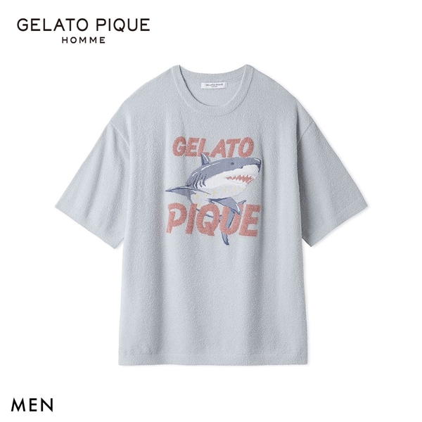 ジェラートピケ オム メンズ 接触冷感 スムーズィーliteクールシャークプルオーバー ジェラピケ パジャマ GELATO PIQUE HOMME