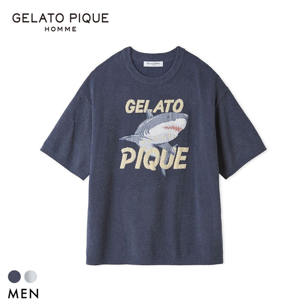 ジェラートピケ オム メンズ 接触冷感 スムーズィーliteクールシャークプルオーバー ジェラピケ パジャマ GELATO PIQUE HOMME