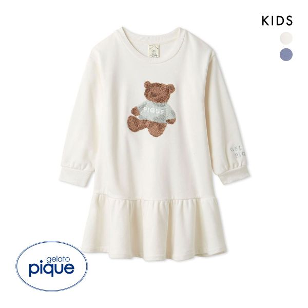 ジェラートピケ キッズアンドベイビー キッズ 販路限定商品 HOLIDAY ベア裏毛ワンピース ジェラピケ ルームウェア gelato pique Kids＆Baby KIDS