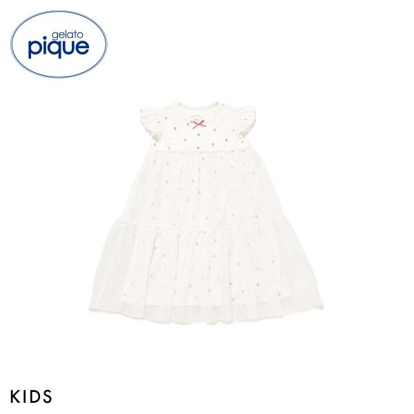 ジェラートピケ キッズアンドベイビー キッズ ストロベリー柄チュールワンピース ジェラピケ ルームウェア gelato pique Kids＆Baby KIDS