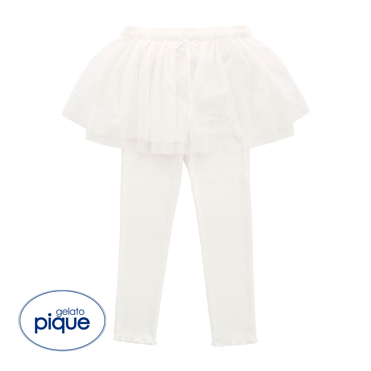 ジェラートピケ キッズアンドベイビー gelato pique Kids＆Baby 【KIDS】スターチュールレギンス ジェラピケ(OW-オフホワイト-XXS)