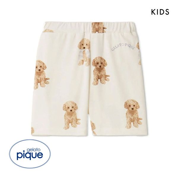 ジェラートピケ キッズアンドベイビー キッズ トイプードル柄ショートパンツ ジェラピケ ルームウェア パジャマ gelato pique Kids＆Baby KIDS