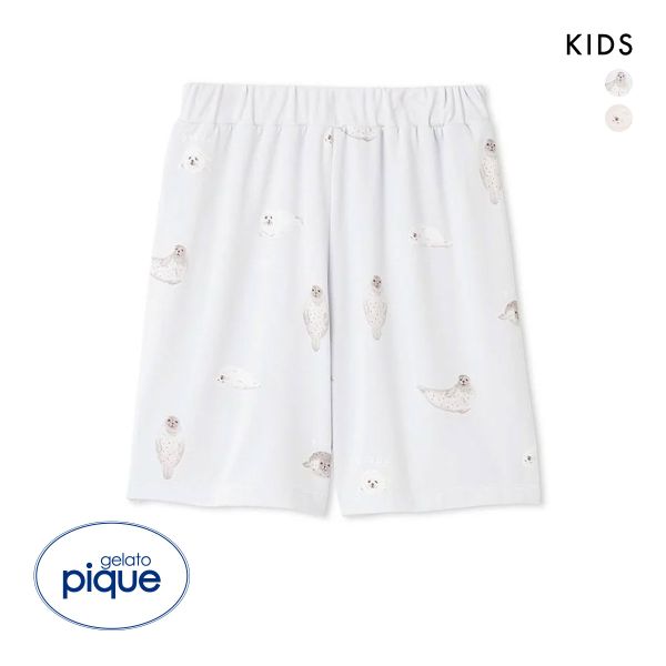 ジェラートピケ キッズアンドベイビー キッズ 接触冷感 あざらし柄ショートパンツ ジェラピケ ルームウェア パジャマ gelato pique Kids＆Baby