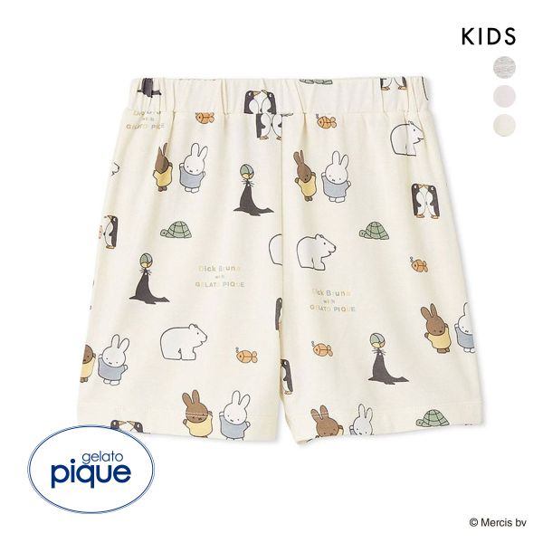 ジェラートピケ Dick Bruna キッズアンドベイビー キッズ 接触冷感 総柄ショートパンツ ジェラピケ ルームウェア パジャマ gelato pique