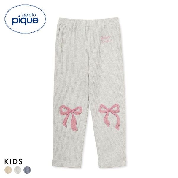 ジェラートピケ キッズアンドベイビー キッズ リブアップリケパンツ ジェラピケ ルームウェア パジャマ gelato pique Kids＆Baby KIDS