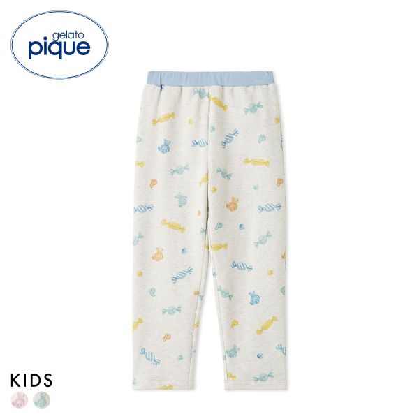 ジェラートピケ キッズアンドベイビー キッズ キャンディ柄ロングパンツ ジェラピケ ルームウェア パジャマ gelato pique Kids＆Baby KIDS