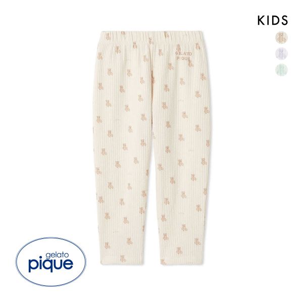 ジェラートピケ キッズアンドベイビー キッズ ぬいぐるみ柄ロングパンツ ジェラピケ ルームウェア パジャマ gelato pique Kids＆Baby KIDS