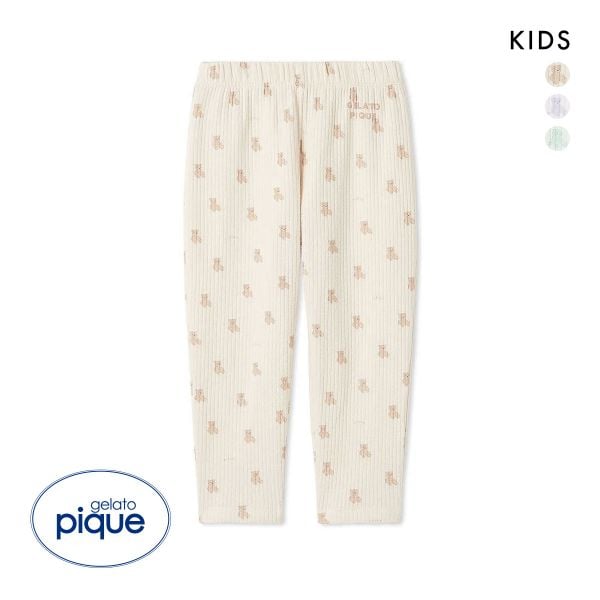 ジェラートピケ キッズアンドベイビー キッズ ぬいぐるみ柄ロングパンツ ジェラピケ ルームウェア パジャマ gelato pique Kids＆Baby KIDS