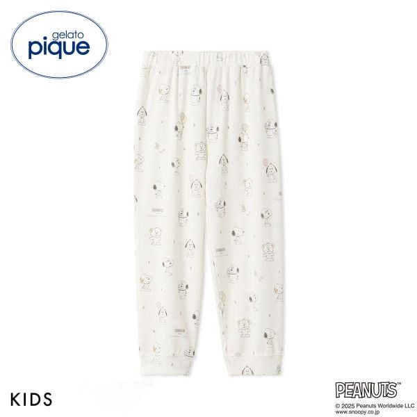 ジェラートピケ キッズアンドベイビー gelato pique Kids＆Baby PEANUTS PUPPIES KIDS 総柄ロングパンツ