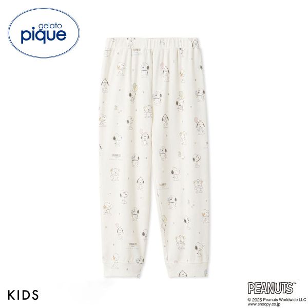 ジェラートピケ キッズアンドベイビー gelato pique Kids＆Baby PEANUTS PUPPIES KIDS 総柄ロングパンツ
