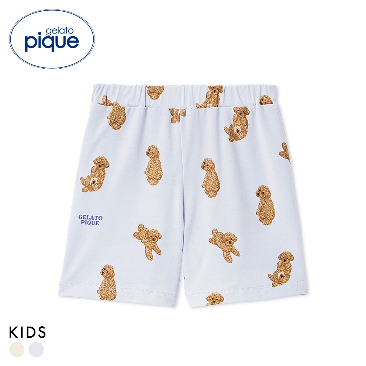 ジェラートピケ キッズアンドベイビー キッズ ドッグ柄ショートパンツ ジェラピケ gelato pique Kids＆Baby KIDS(BU-ブルー-90)