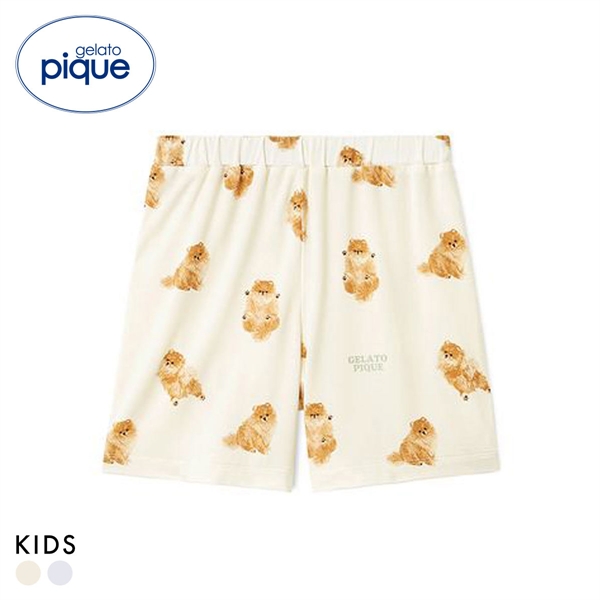 ジェラートピケ キッズアンドベイビー キッズ ドッグ柄ショートパンツ ジェラピケ gelato pique Kids＆Baby KIDS
