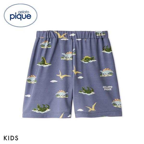 ジェラートピケ キッズアンドベイビー キッズ 接触冷感 スリーピングダイナソー柄ショートパンツ ジェラピケ gelato pique Kids＆Baby KIDS