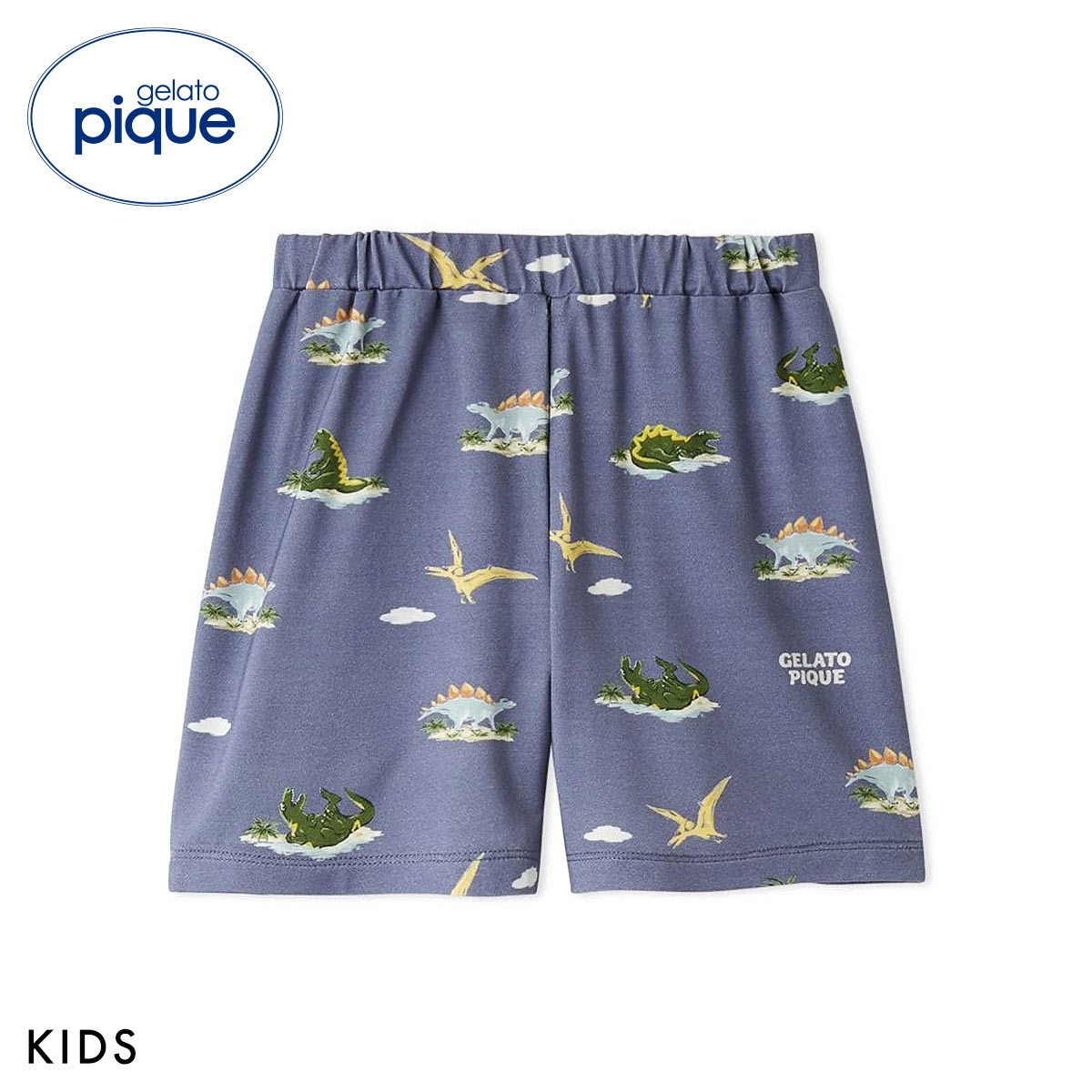 ジェラートピケ キッズアンドベイビー キッズ 接触冷感 スリーピングダイナソー柄ショートパンツ ジェラピケ gelato pique Kids＆Baby KIDS(NV-ネイビー-90)