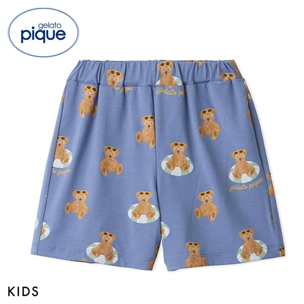 ジェラートピケ キッズアンドベイビー キッズ 接触冷感 サマーベア柄ショートパンツ ジェラピケ ルームウェア gelato pique Kids＆Baby KIDS