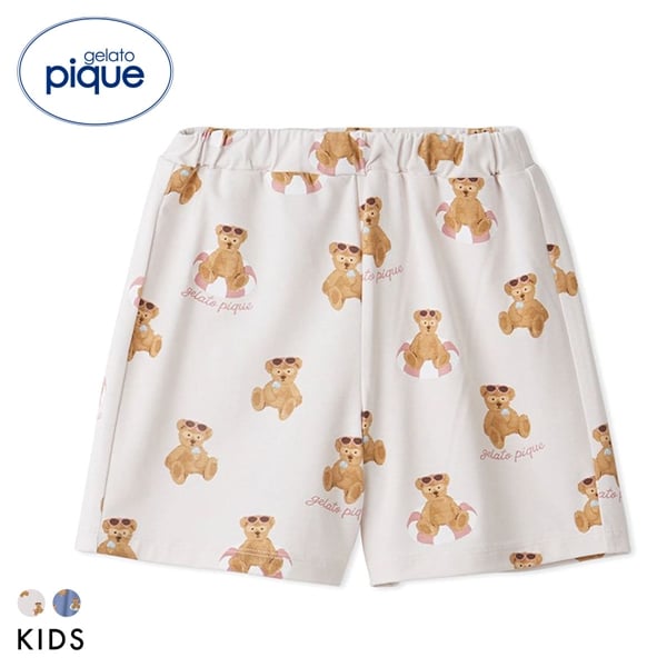 ジェラートピケ キッズアンドベイビー キッズ 接触冷感 サマーベア柄ショートパンツ ジェラピケ ルームウェア gelato pique Kids＆Baby KIDS