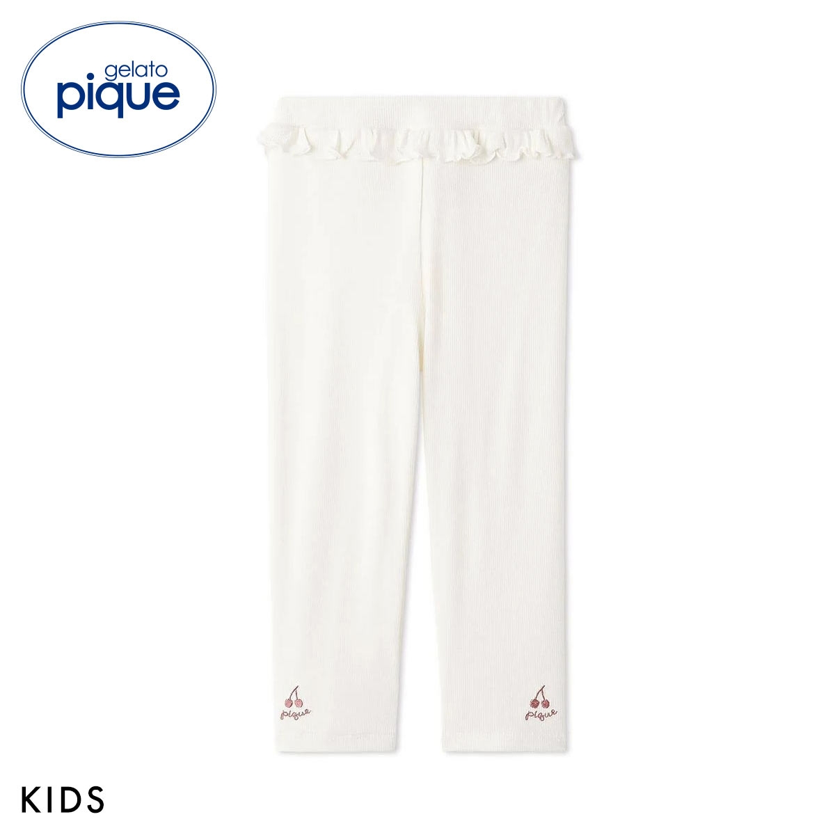ジェラートピケ キッズアンドベイビー キッズ チェリー柄チュールレギンスパンツ ジェラピケ gelato pique Kids＆Baby KIDS(IV-アイボリー-90)