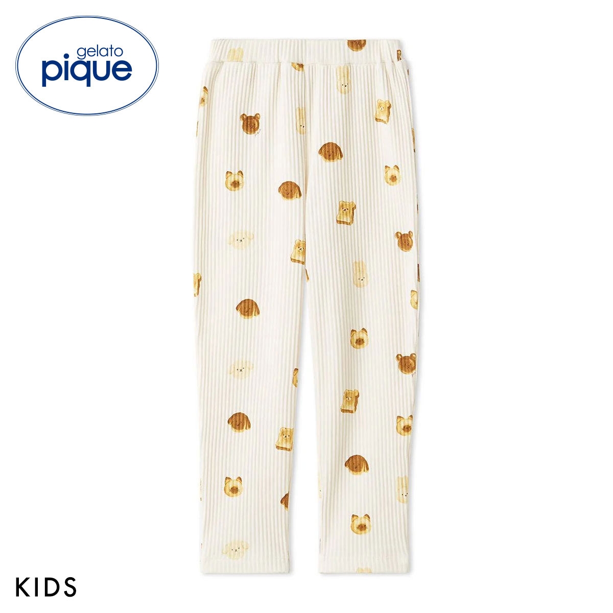 ジェラートピケ キッズアンドベイビー キッズ アニマルブレッド柄ロングパンツ パジャマ ルームウェア gelato pique Kids＆Baby KIDS(CR-クリーム-90)